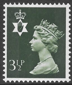 NI15  3½p  olive green 2B  Harrison  U/M (MNH)