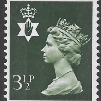 NI15  3½p  olive green 2B  Harrison  U/M (MNH)