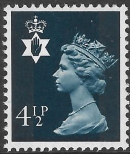 NI17  4½p  grey-blue  2B  Harrison  U/M (MNH)