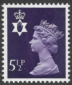 NI19  5½p  violet  2B  Harrison U/M (MNH)