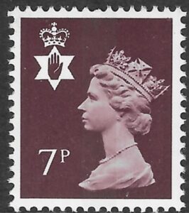 NI22  7p brown CB  Harrison  U/M (MNH)