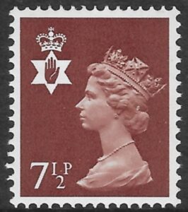 NI23  7½p chestnut 2B  Harrison U/M (MNH)