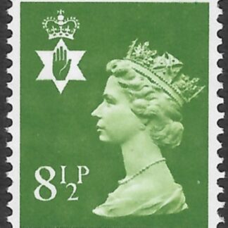 NI25 8½p yellow-green  2B  Harrison U/M (MNH)