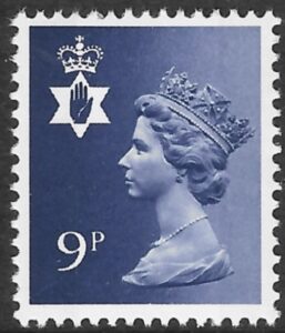 NI26  9p  violet  2B Harrison U/M (MNH)