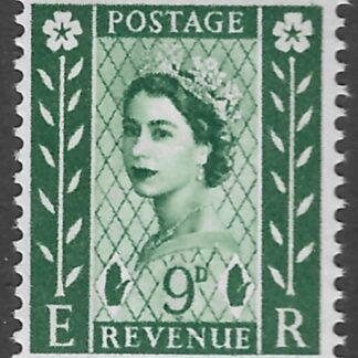 NI4  9d bronze green. crowns watermark.   2B Harrison U/M (MNH)