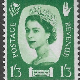 NI5  1/3d  green crowns watermark Harrison U/M (MNH)