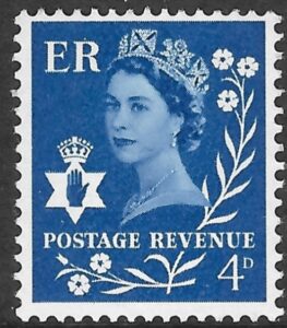 NI7  4d blue  2B  Harrison  U/M (MNH)