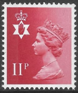 NI30 11p  scarlet  2B Harrison  U/M (MNH)