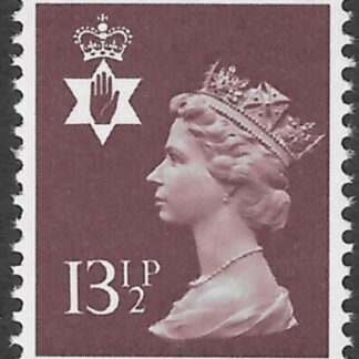 NI32  13½p  purple-brown  phos.  Harrison  U/M (MNH)