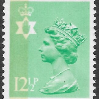 NI36  12½p light emerald SB  type 1  Questa  U/M (MNH)