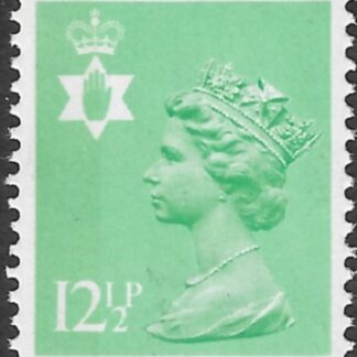 NI36a  12½p light emerald  Type 1 perf 15x14  Questa  U/M (MNH)