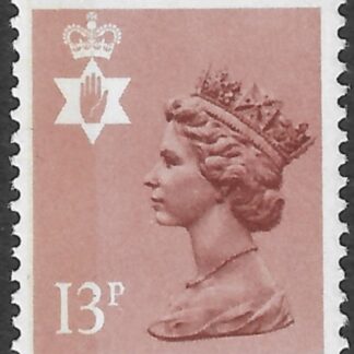 NI37  13p pale chestnut SB  type 1  Questa U/M (MNH)