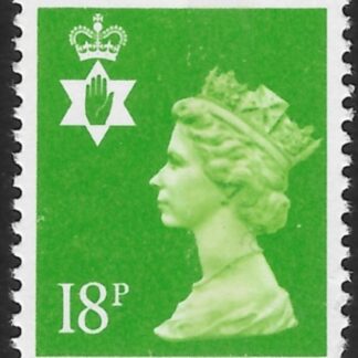 NI47  18p  bright green CB  Questa  U/M (MNH)