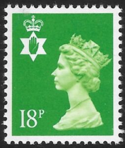 NI48  18p bright green  SB  Questa  U/M (MNH)
