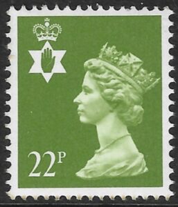 NI54  22p yellow-green phos.  type I  Questa  U/M (MNH)