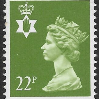 NI54  22p yellow-green phos.  type I  Questa  U/M (MNH)
