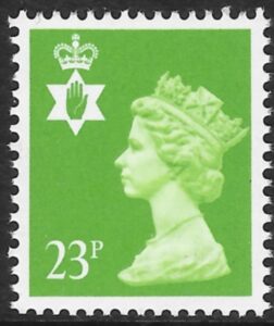 NI56  23p  bright green  phos.  Questa  U/M (MNH)