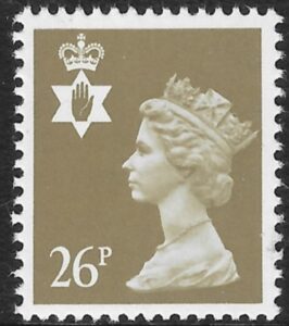 NI61 26p  drab phos.  Questa  U/M (MNH)