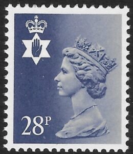 NI62a  28p deep violet-blue  phos.   type II  perf 15x14  Questa U/M (MNH)