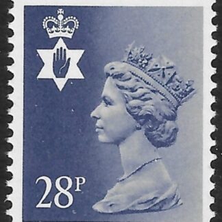 NI62a  28p deep violet-blue  phos.   type II  perf 15x14  Questa U/M (MNH)