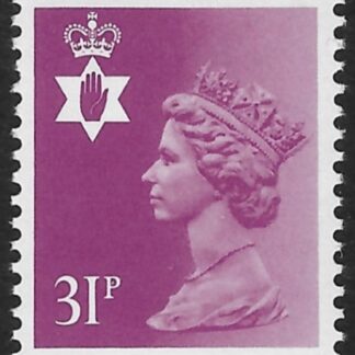 NI64  31p bright purple  phos.  type I  Questa  U/M (MNH)