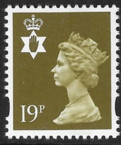 NI69  19p Bistre CB  Litho Questa U/M (MNH)