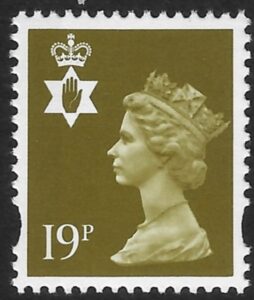 NI70 19p bistre LB  Litho Questa  U/M (MNH)