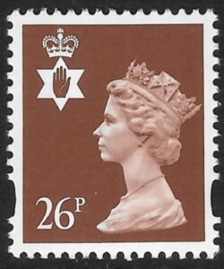NI73  26p  red-brown  2B  Litho  Questa  U/M (MNH)