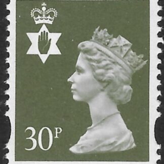 NI74  30p  deep olive-grey 2B  Litho Questa  U/M (MNH)