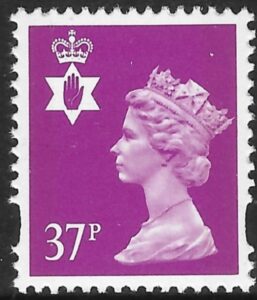 NI75  37p bright mauve 2B  Litho Questa  U/M (MNH)