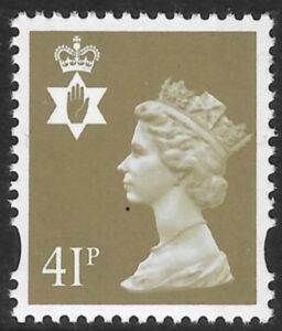 NI76  41p grey-brown  2B  Litho Questa  U/M (MNH)