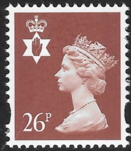 NI81  26p chestnut  2B  Gravure Walsall U/M (MNH)
