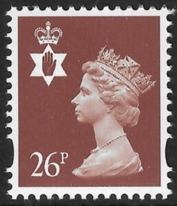 NI81b  26p  chestnut  2B perf 14  Gravure Walsall U/M (MNH)