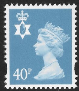 NI84  40p deep azure  2B  Gravure Walsall U/M (MNH)