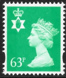NI85  63p light emerald  2B Gravure Walsall U/M (MNH)