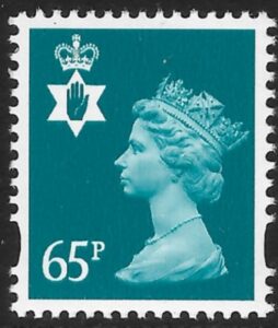 NI87  65p  greenish blue 2B Gravure Walsall  U/M (MNH)