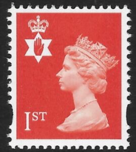 NI88b 1st bright orange perf 15 x 14  Walsall  U/M (MNH)