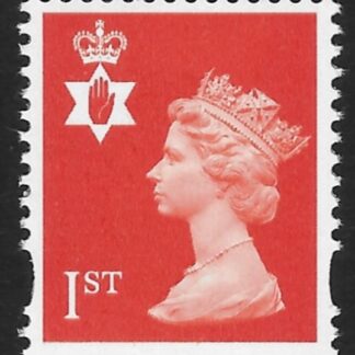 NI88b 1st bright orange perf 15 x 14  Walsall  U/M (MNH)