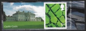 NI95 1st Fields  no date & ©  self adhesive and label non elliptical Litho  Cartor  U/M (MNH)