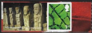 NI95 1st Fields  no date & ©  self adhesive and label. elliptical perf. Litho  Cartor  U/M (MNH)