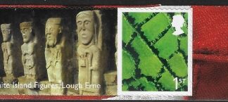NI95 1st Fields  no date & ©  self adhesive and label. elliptical perf. Litho  Cartor  U/M (MNH)