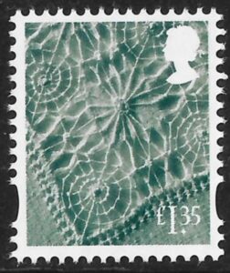 NI161 £1.35  Linen  2B  (new typeface)  ISP U/M (MNH)