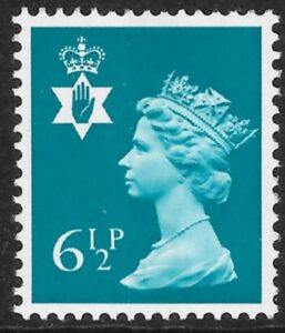 NI21  6½p  greenish blue  CB  Harrison  U/M (MNH)