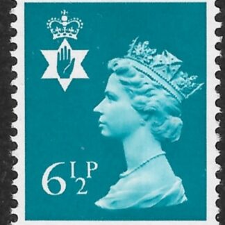 NI21  6½p  greenish blue  CB  Harrison  U/M (MNH)