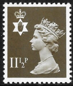 NI34  11½p  drab  SB  Litho Questa  U/M (MNH)