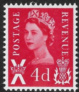 S10 4d CB vermilion no wmk. Harrison U/M (MNH)