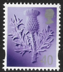 S112 40p 2B thistle Gravure DLR U/M (MNH)