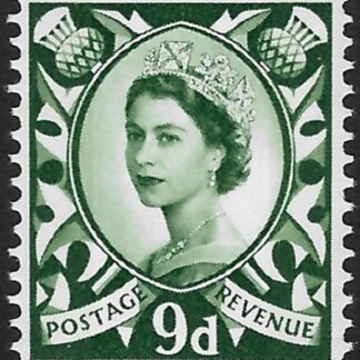 S12  9d 2B  bronze-green  no wmk. Harrison  U/M (MNH)