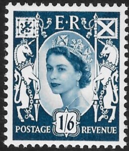 S13 1/6d 2B grey-blue no wmk. Harrison U/M (MNH)