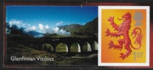 S131 1st 2B Lion self adhesive (elliptical perfs) & label Litho Cartor U/M (MNH)